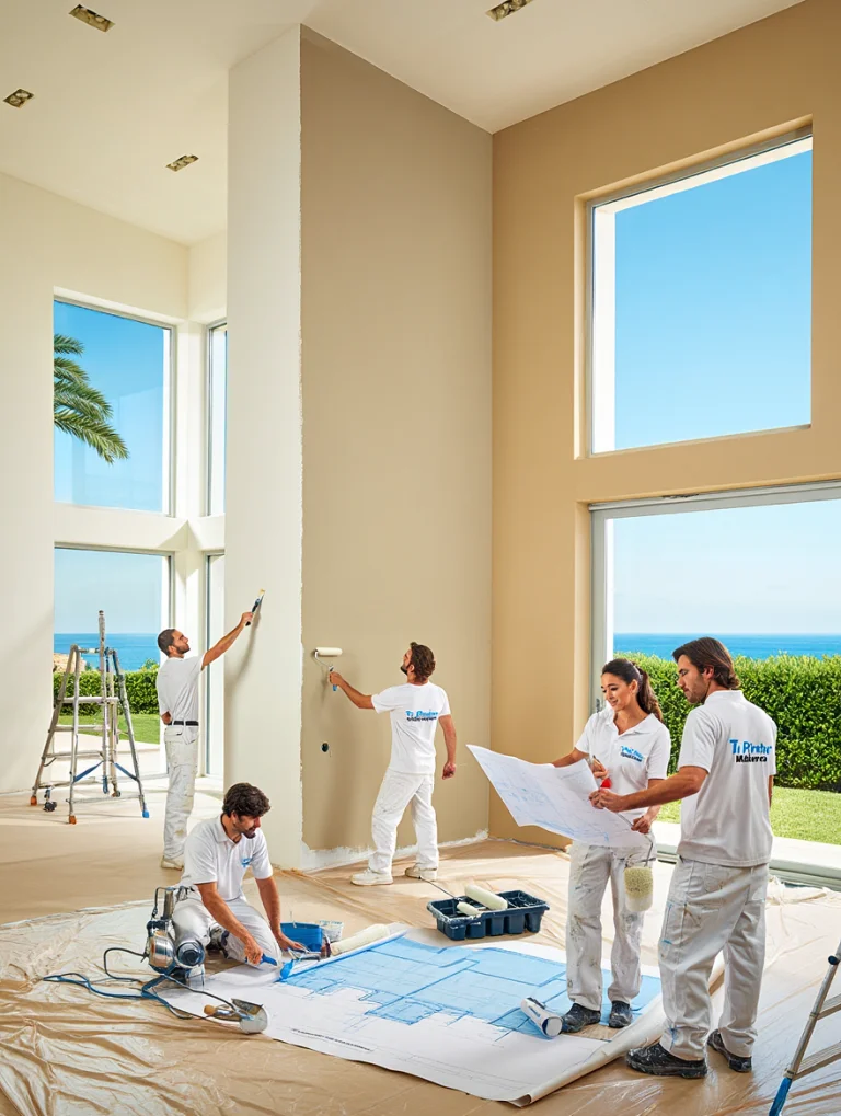 Equipo de Tu Pintor Mallorca trabajando en un proyecto